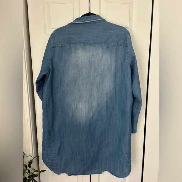 Frank & Eileen Denim Shirt Dress Large - Picture 4 of 4